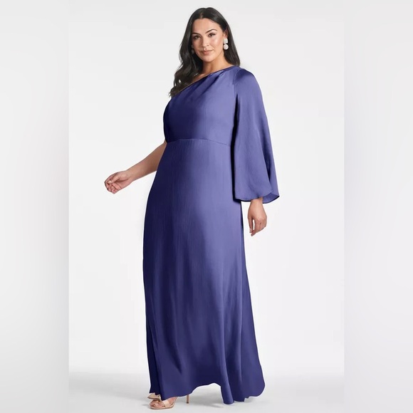 Sachin + Babi Dresses & Skirts - Sachin + Babi | Keely One Shoulder Gown in Deep Cobalt | Sz 14